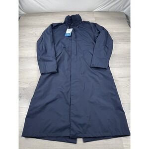 Rohan Jacket Mens M Blue Full Zip Waterproof Globetrotter Barricade Hooded Long